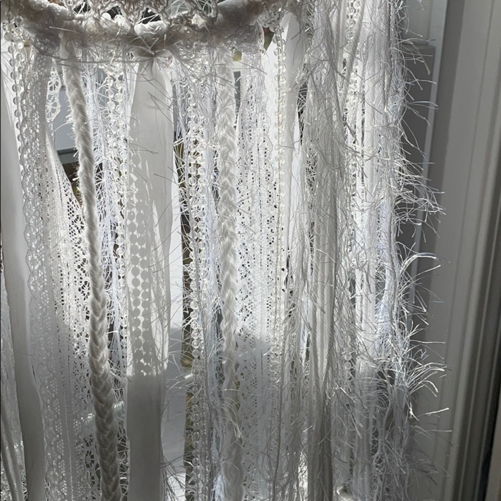 Hand made dream catcher white boho - Picture 5 of 5